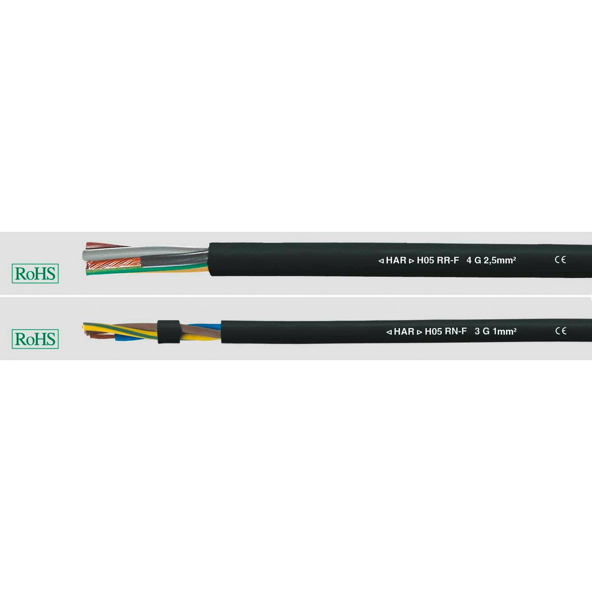 Helukabel Gummischlauchleitung Kabel H05RR-F Leitung 4 G 0.75 mm² Schwarz 100 m - 2050005622248