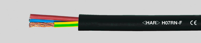 Helukabel H07 Rn F Gummischlauchleitung Kabel Sw 1x1,5 Qmm Flammwidrig Leitung B-Ware - 2050005621951