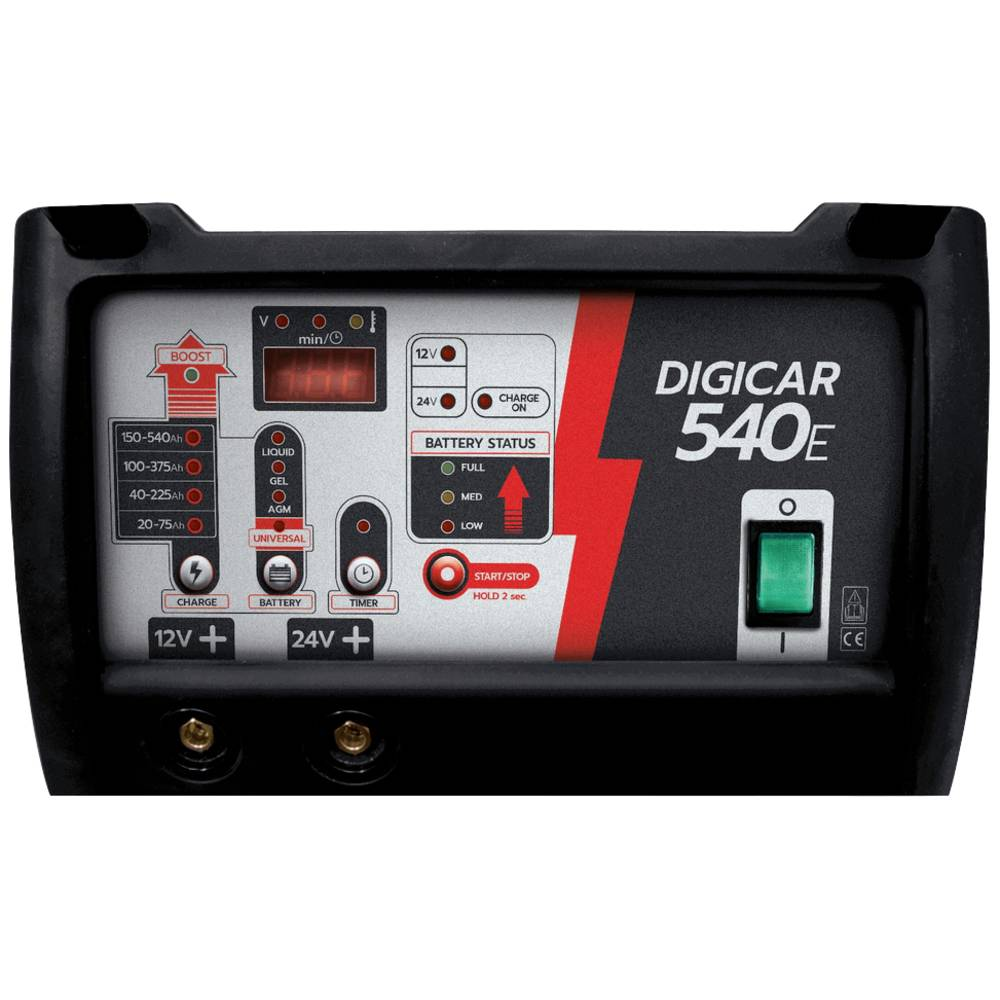 Helvi Digicar 540 E 77230 Kfz Ladegerät Batterielader 12 V 24 V 55 A 27.5 A B-Ware - 4030704772305