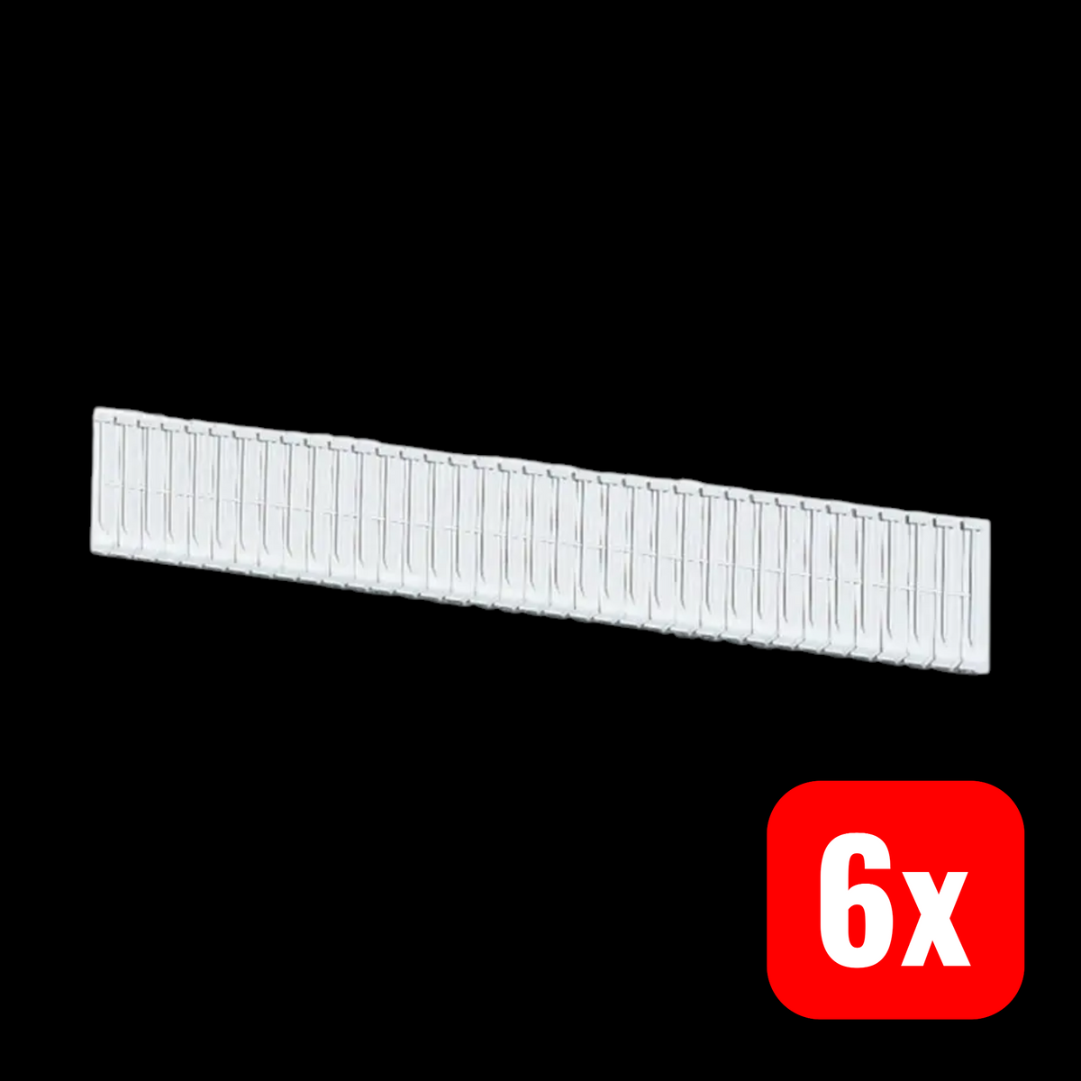 Hensel Abdeckstreifen Blende Kunststoff Abdeckleiste AS18 max. 18TE 6 STÜCK - 4012591510116