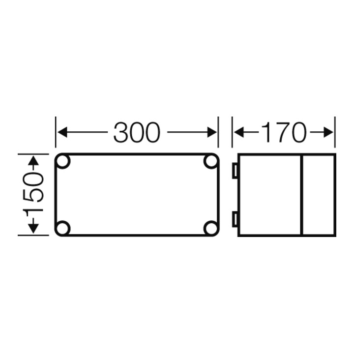 B-Ware Hensel Leergehäuse Gehäuse Schaltschrank 275x125x146mm Grau Polycarbonat Ip65 - 4012591650003
