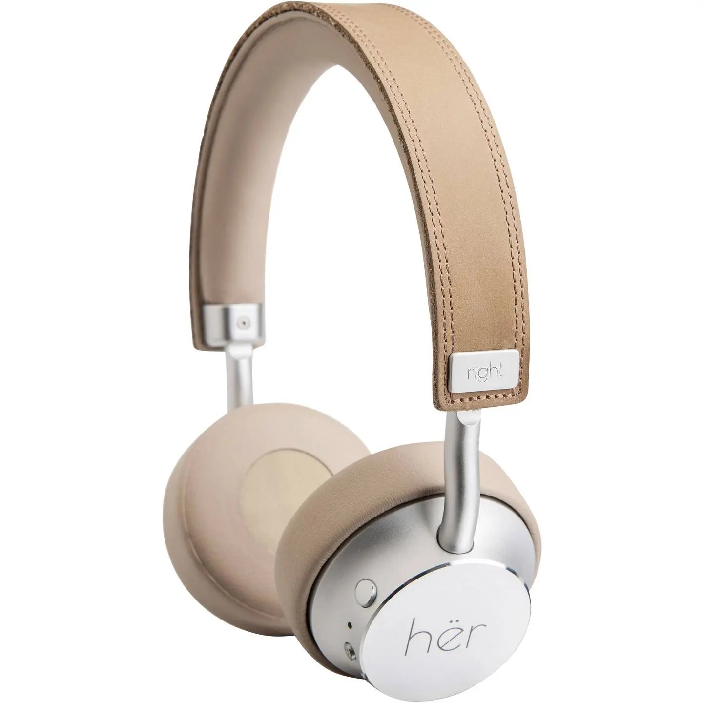 B-Ware Her On Ear Headset Kopfhörer Bluetooth 3,5 Mm Kabel Beige Lautstärkeregelung Usb - 4260416830646