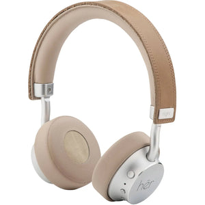 B-Ware Her On Ear Headset Kopfhörer Bluetooth 3,5 Mm Kabel Beige Lautstärkeregelung Usb
