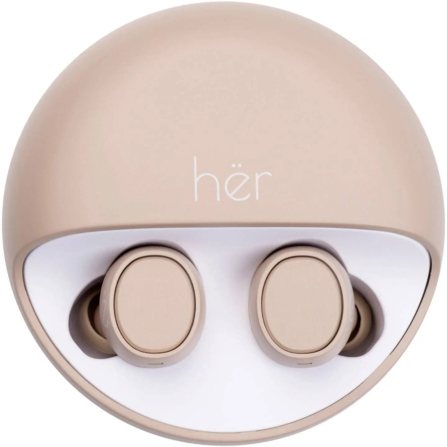 B-Ware Hër In Ear Headset Kopfhörer Bluetooth Ohrhörer Mikrofon Beige Ladecase Hx 12 - 4260416830776