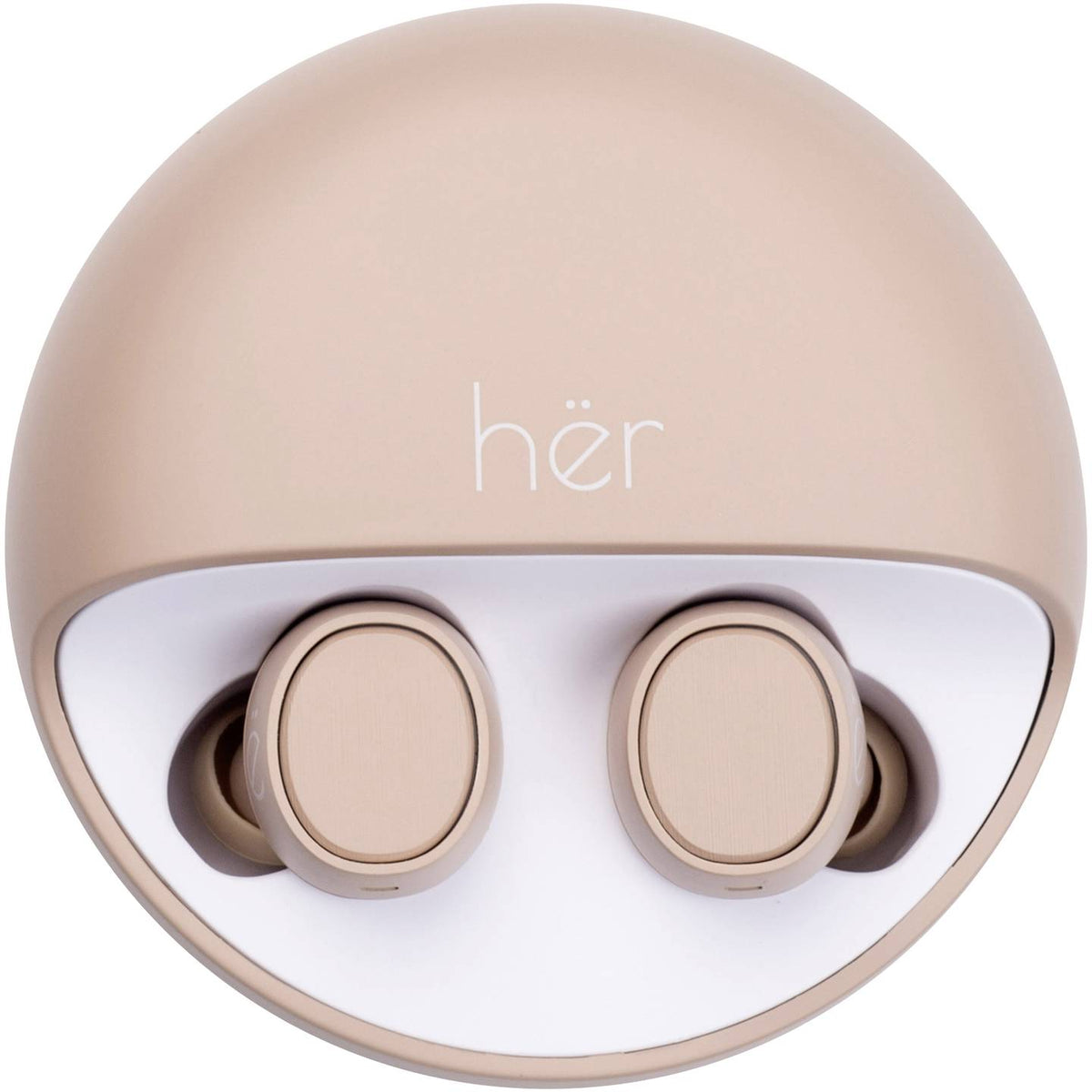 hër In Ear Headset Kopfhörer Bluetooth Ohrhörer Mikrofon Beige Ladecase HX 12607 - 4260416830776