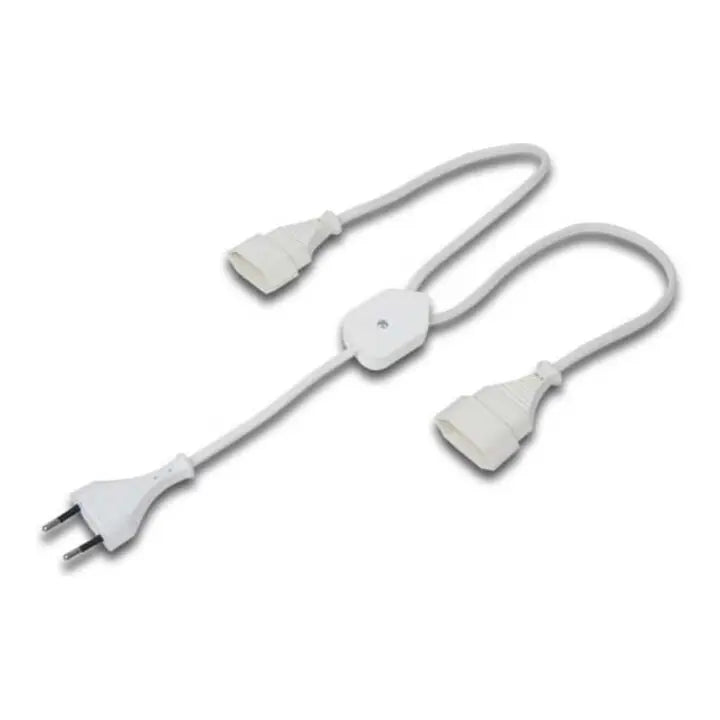 B-Ware Hera Verteiler Kupplung Y Verteiler Eurostecker Eurokupplung Weiß Euro 2 Fach - 4051268030304