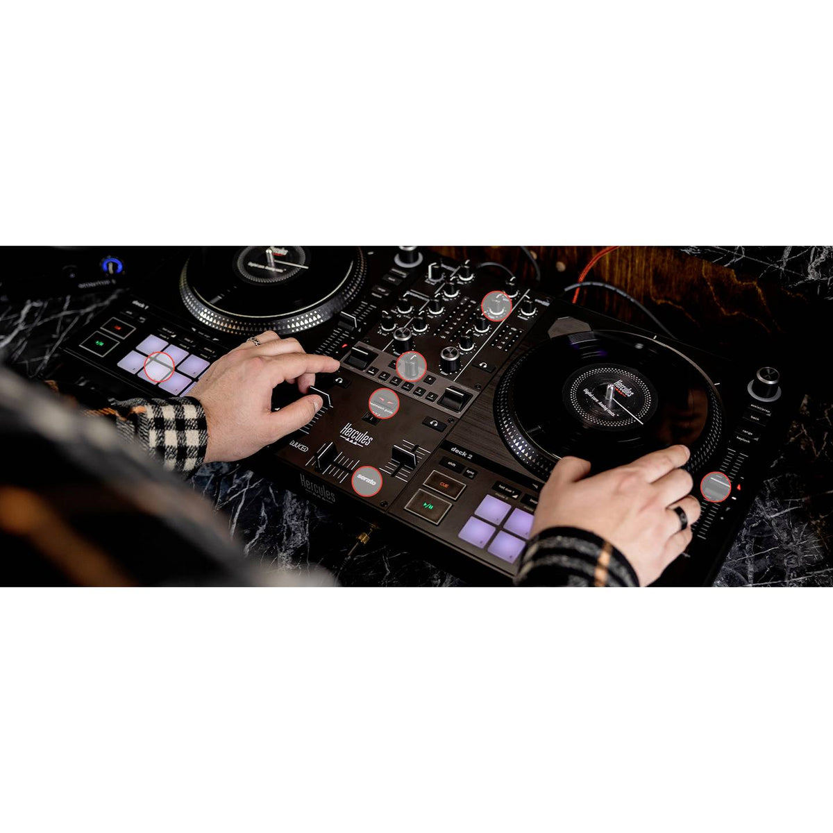 Hercules DJ Controller Mischpult DJControl Inpulse T7 Motorbetrieb Schallplatten - 3362934746285