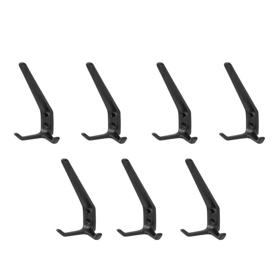 Hermeta Huthaken Kleiderhaken 0032 2 Hak.A.89mm Schwarz 7 Stück B-Ware - 8714359033672
