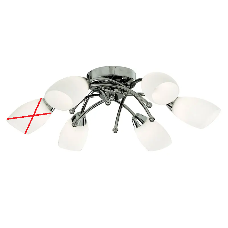 Herrliche Deckenleuchte Opera Lampe Kronleuchter 6-flammig SIEHE TEXT/FOTO - 5013874357489