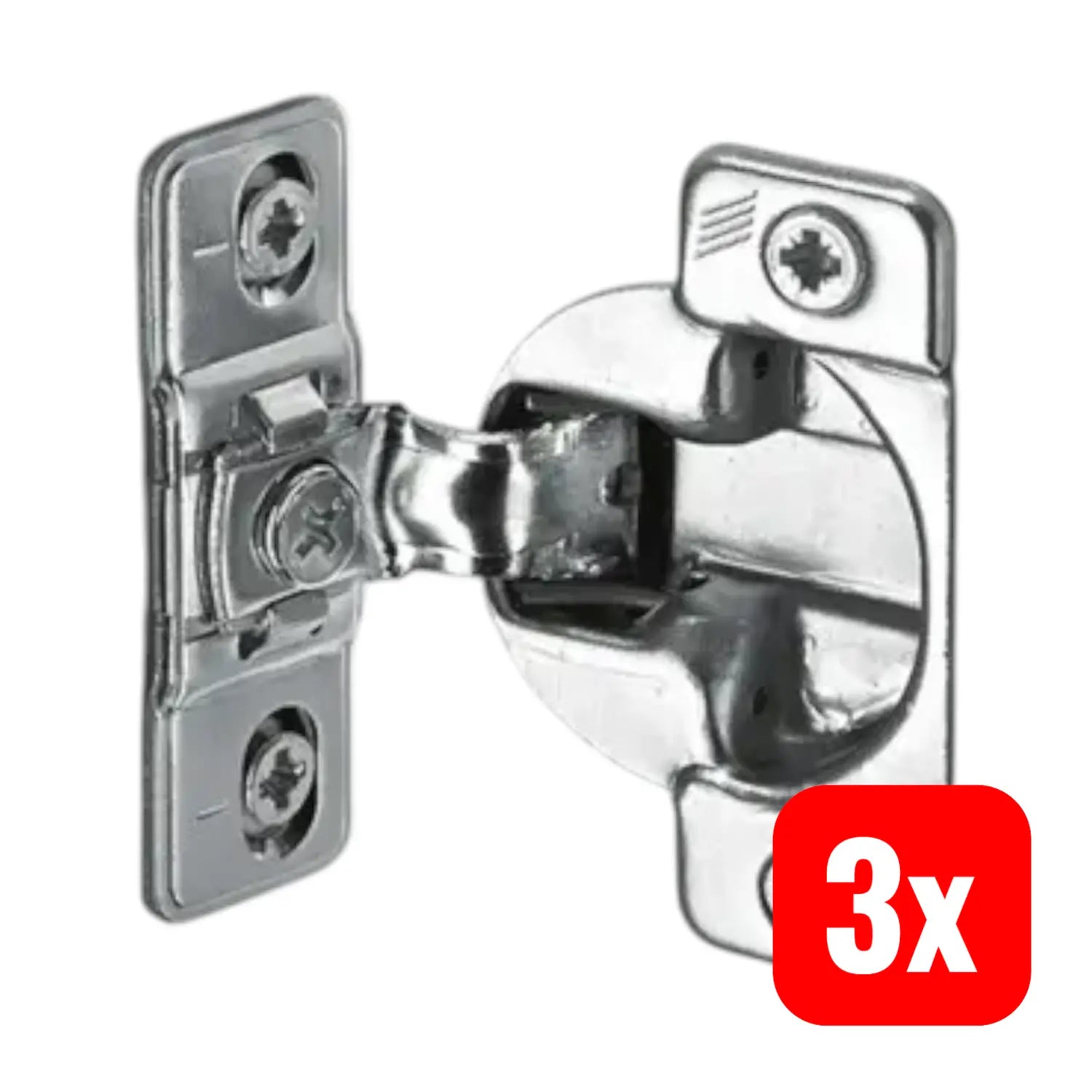 B-Ware Hettich Scharnier Automatikscharnier Optimat Plus 4 Fm Stahl Vernickelt 3 Stück - 4023149968310