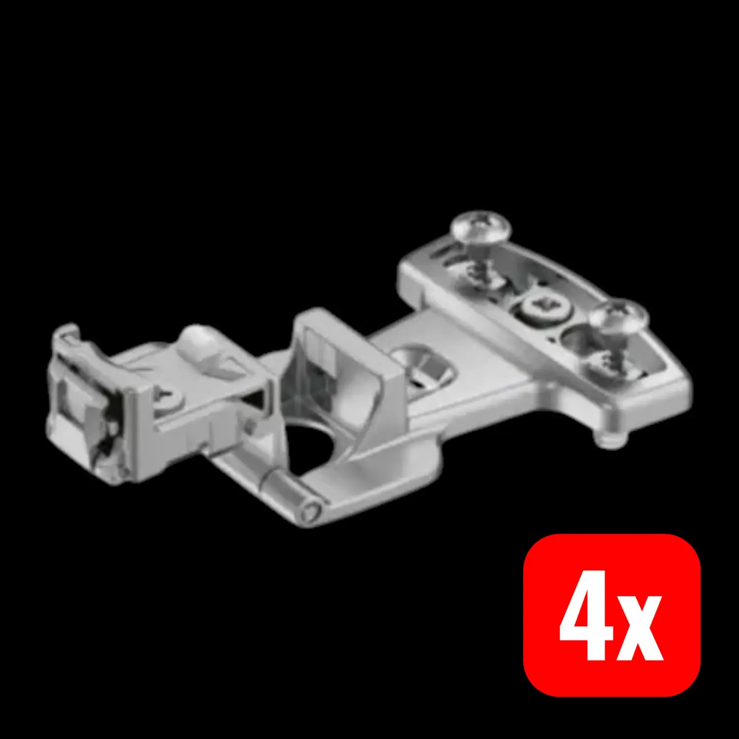 B-Ware Hettich Scharnier Band Selekta Pro 2000 E Einliegend Nickel Spreizmuffen 4 Stück - 4023149407802