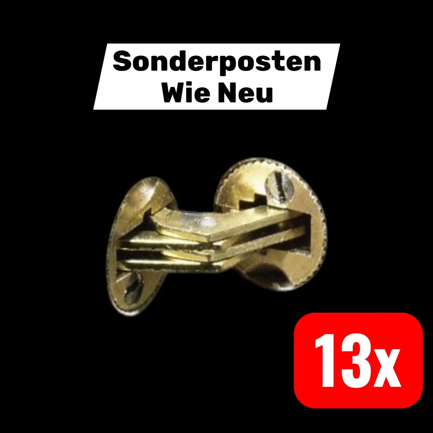 B-Ware Hettich Mb Zylinderscharnier Türband Scharnier 180° Topf 14mm Messing Matt - 4023149311703