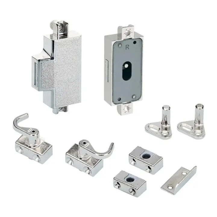 B-Ware Hettich Drehstangenschloss Möbelschloss Schloss Metall Vernickelt Ic 3 Stück - 4023149722134