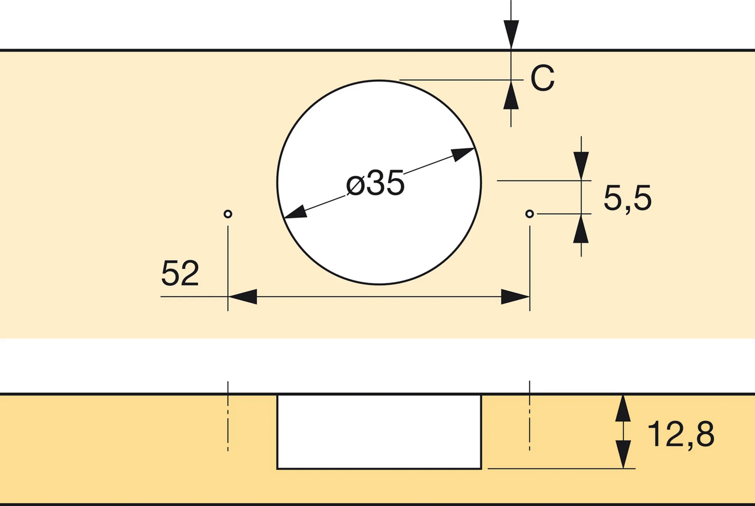 B-Ware Hettich Spezialscharnier Et 582 K 00 Mm Scharnier Möbelbeschlag 10 Stück - 4023149721342