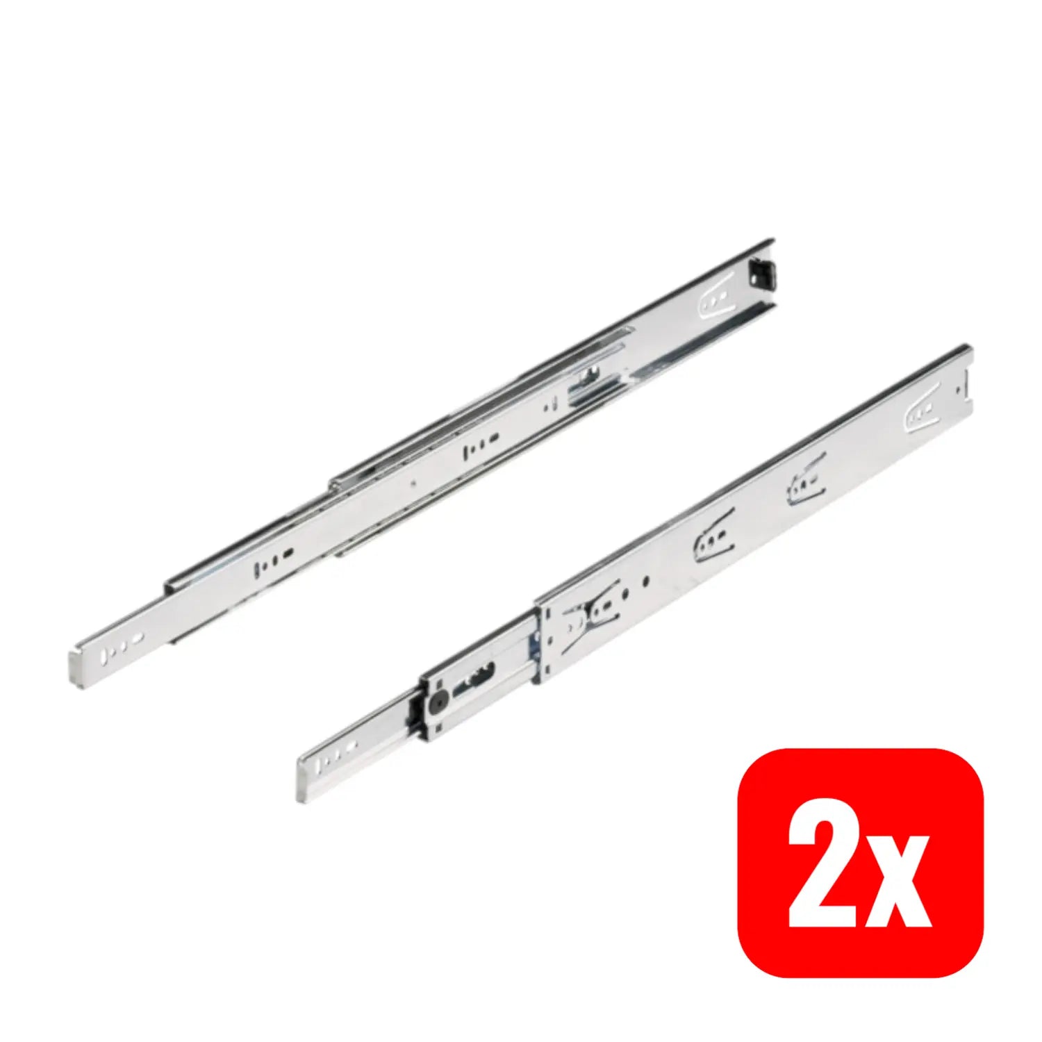 B-Ware Hettich Vollauszug Kugelauszug Schienen 500mm 45kg Verzinkt Garnitur 2 Sets - 4023149732812