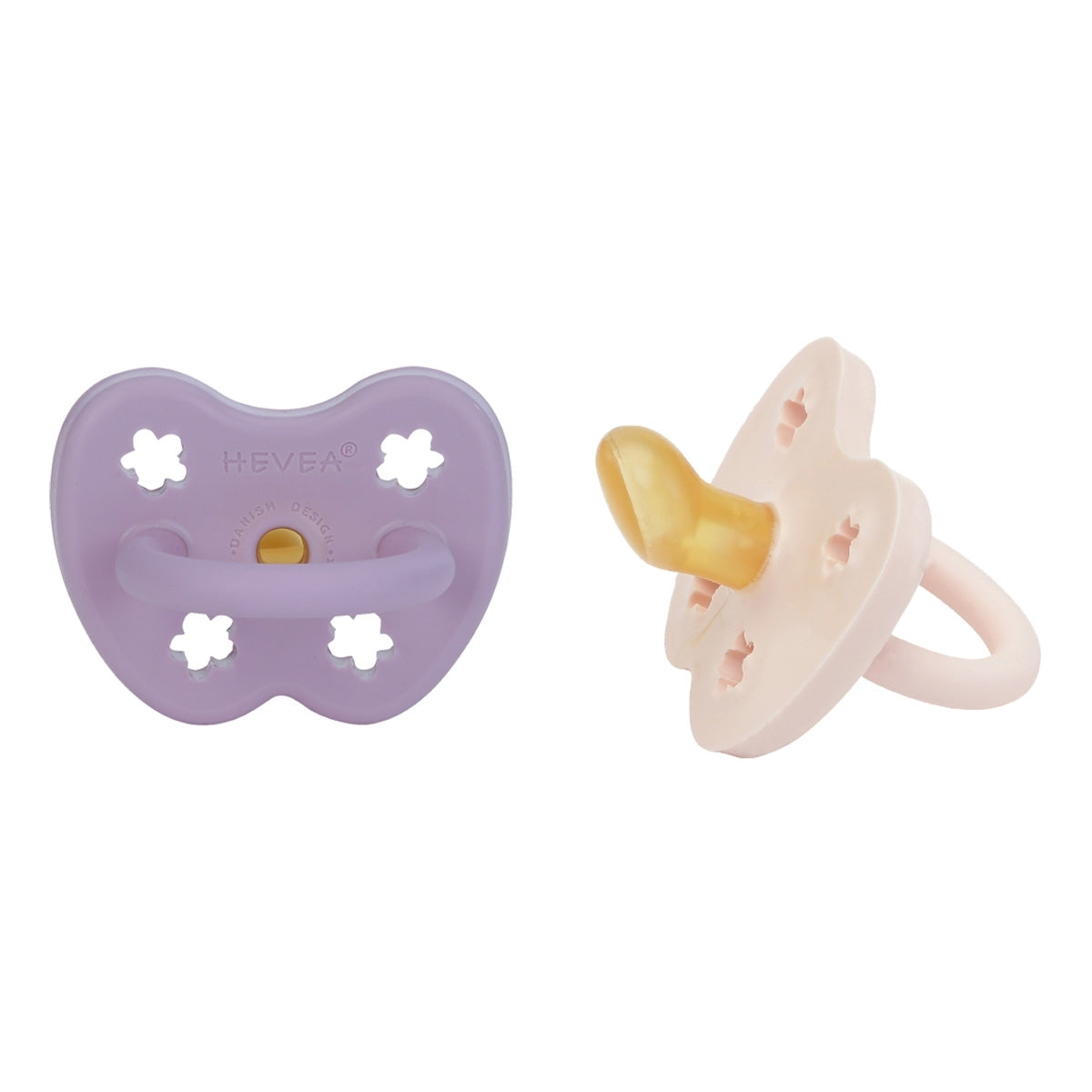 HEVEA 2 Pack Schnuller Set Babysoother ab 3 M Stern Mond Power Pink 7 SETS - 5710087447319