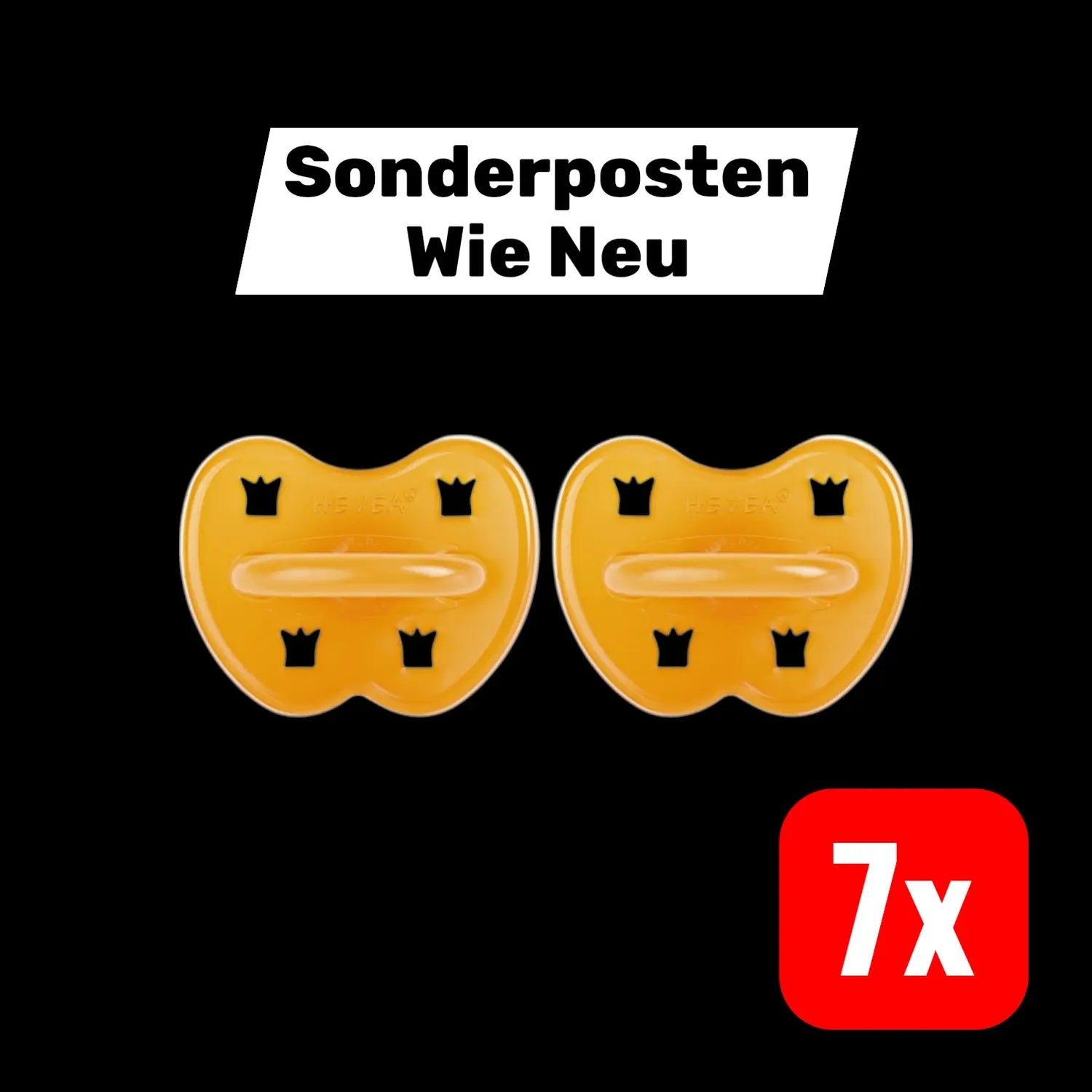 B-Ware Hevea 2 Pack Schnuller Classic Baby Nuggi Ab 3 M Krone 7 Sets - 5710087753137