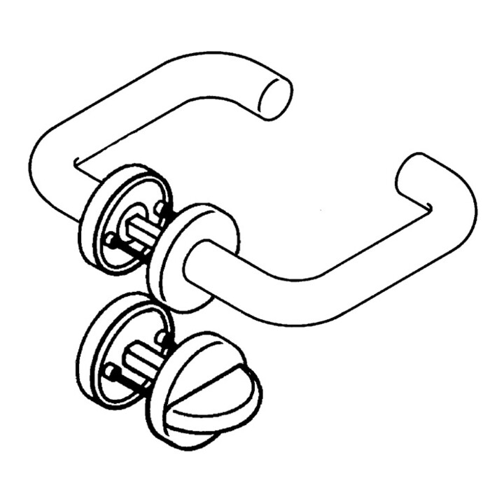 B-Ware Hewi Türdrücker 111.23 Pbr02 Drückergarnitur Türbeschlag Garnitur Polyamid Weiß - 4014885580874