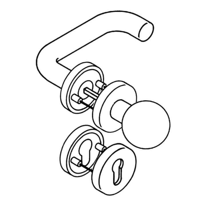 B-Ware Hewi Wechselgarnitur Garnitur Türbeschlag Schwarz Pz Siehe Text/Foto - 4014885307204