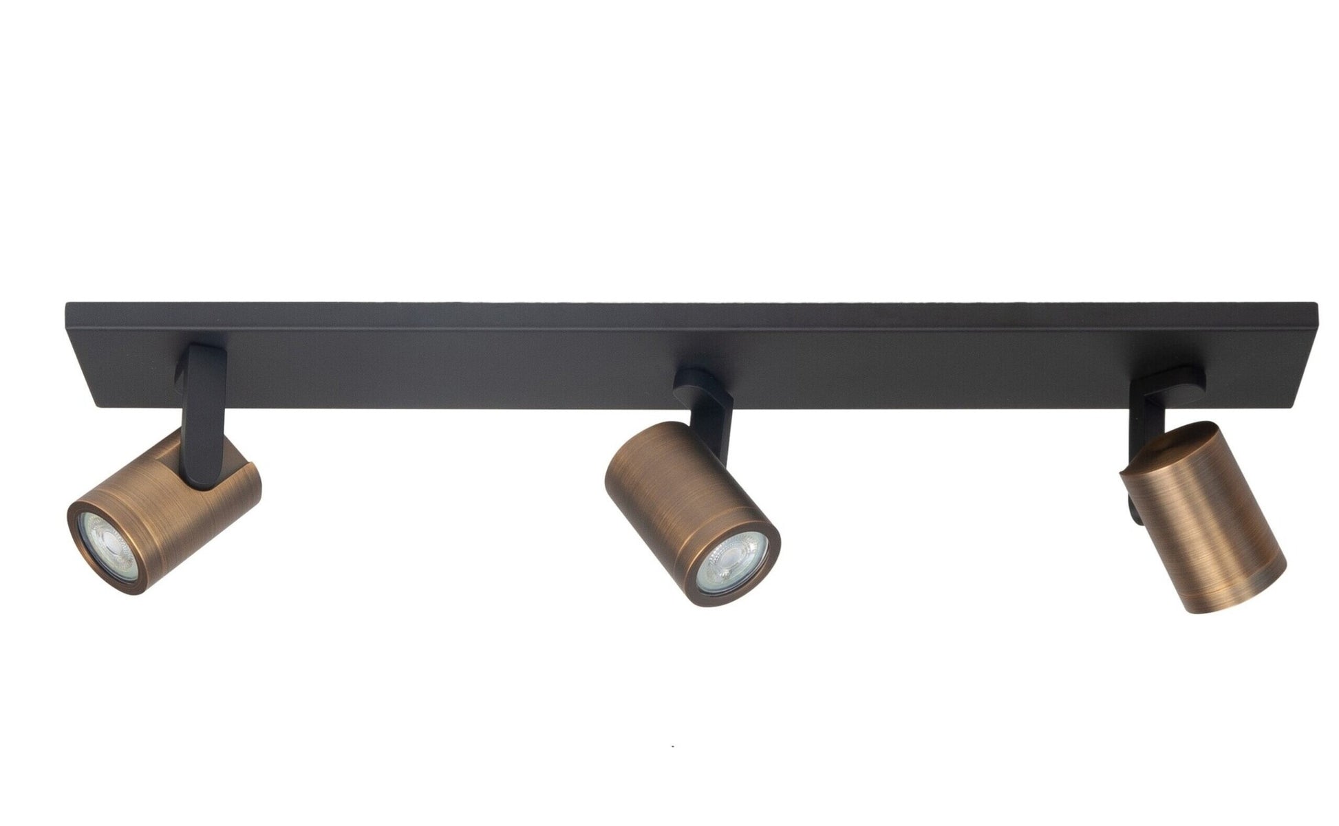 Highlight Halo Deckenspot Strahler Spot schwarz messing brüniert Länge 65 cm - 8718379047350