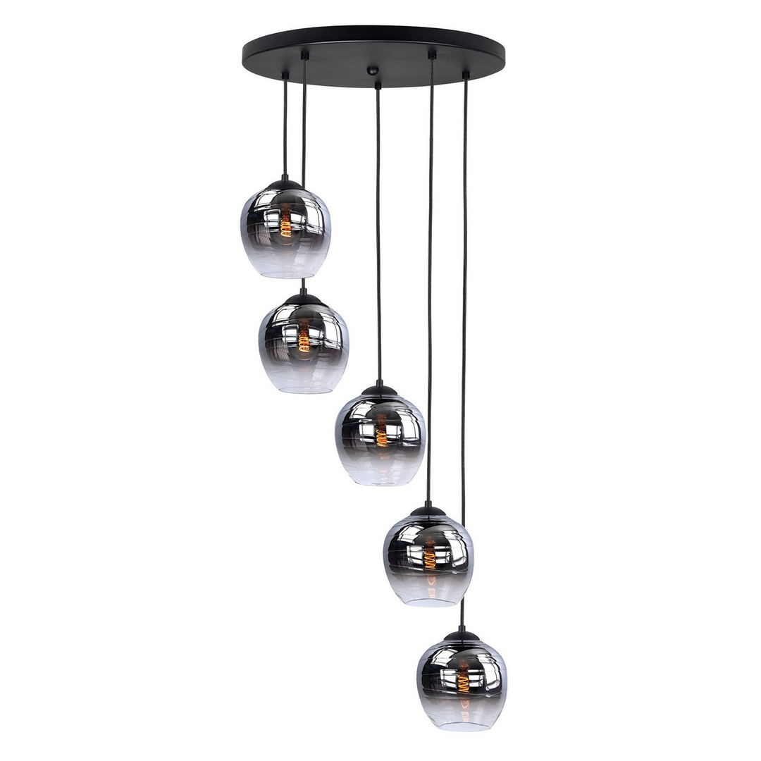 High Light Lampenschirm Glas Fantasy Apple Rauchgrau ø 22 Cm Smoke Design Lampe B-Ware