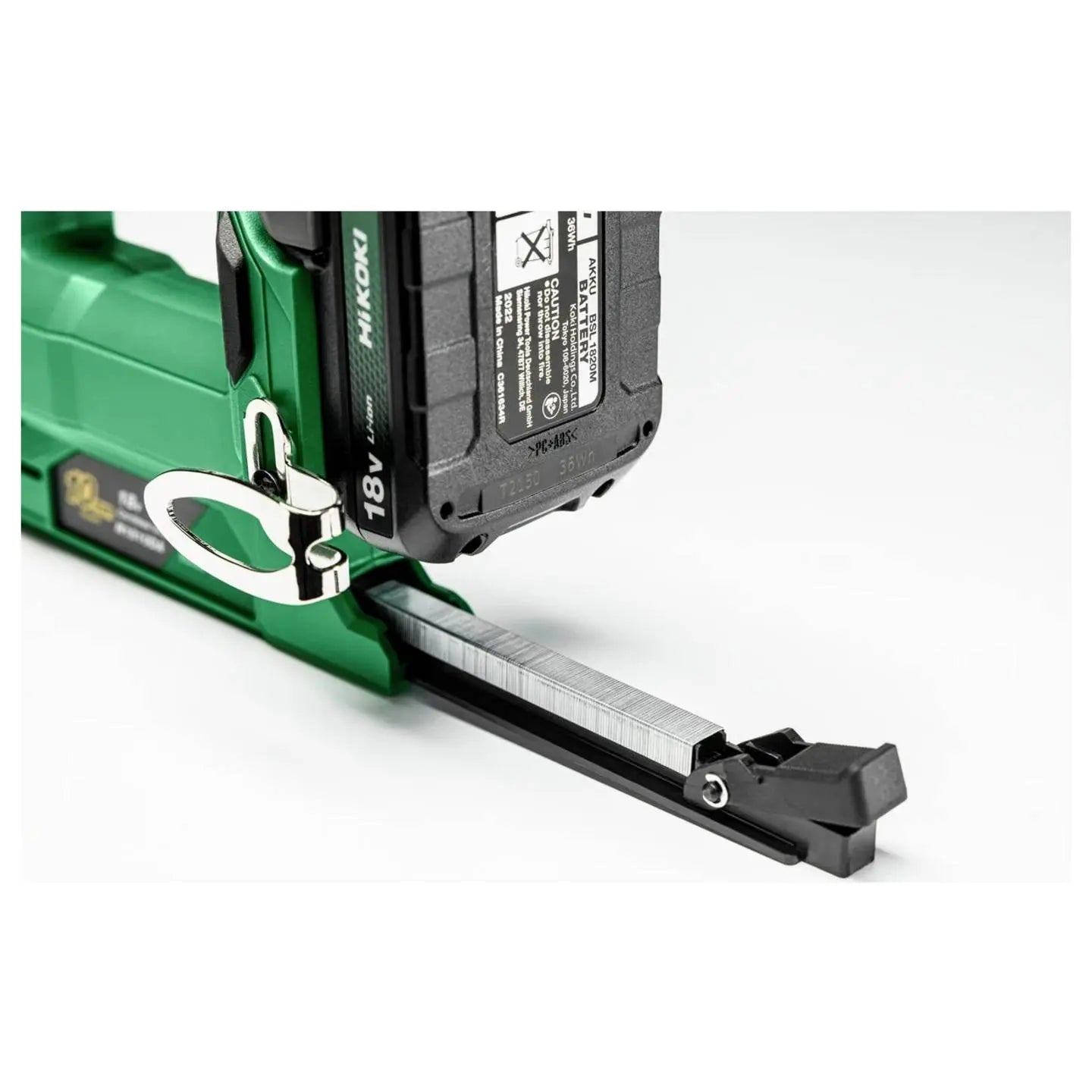 B-Ware Hi Koki Akku Nagler Klammergerät Tacker Stoff Leder Haken Schutzbrille Ohne Akku - 4966376415502