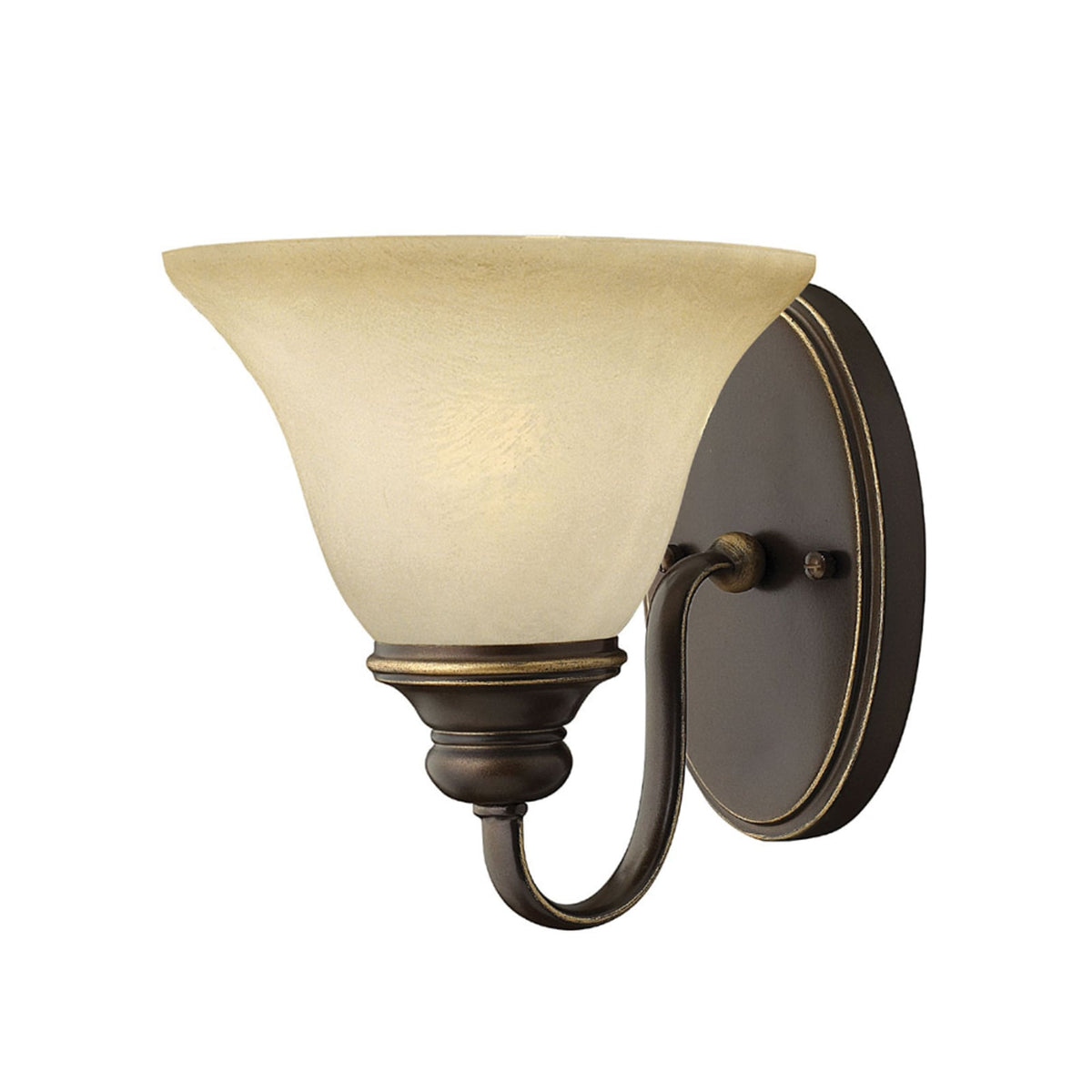 HINKLEY Wandleuchte Wandlampe Cello Bronze Creme Glas klassisch Wohnzimmer - 5024005586807