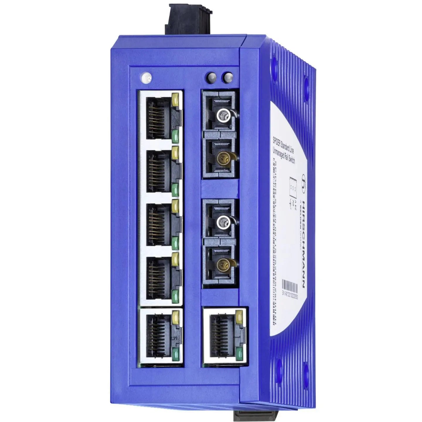 B-Ware Hirschmann Switch Netzwerkgerät Industrial Ethernet Verteiler Blau Unmanaged - 4053199529162