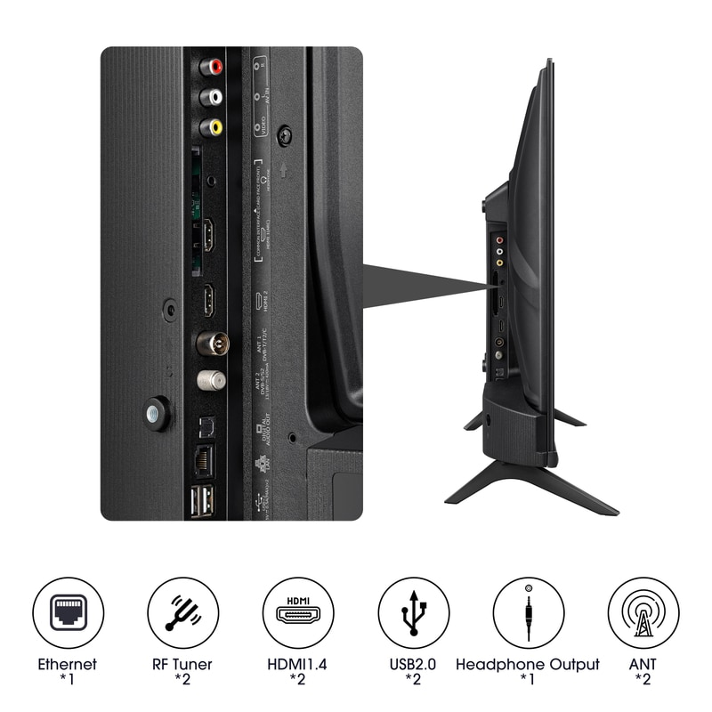 Hisense Led Tv Smart Fernseher 32 A4 K Schwarz Triple Tuner Usb Mediaplayer 80cm  B-Ware - 6942147489451