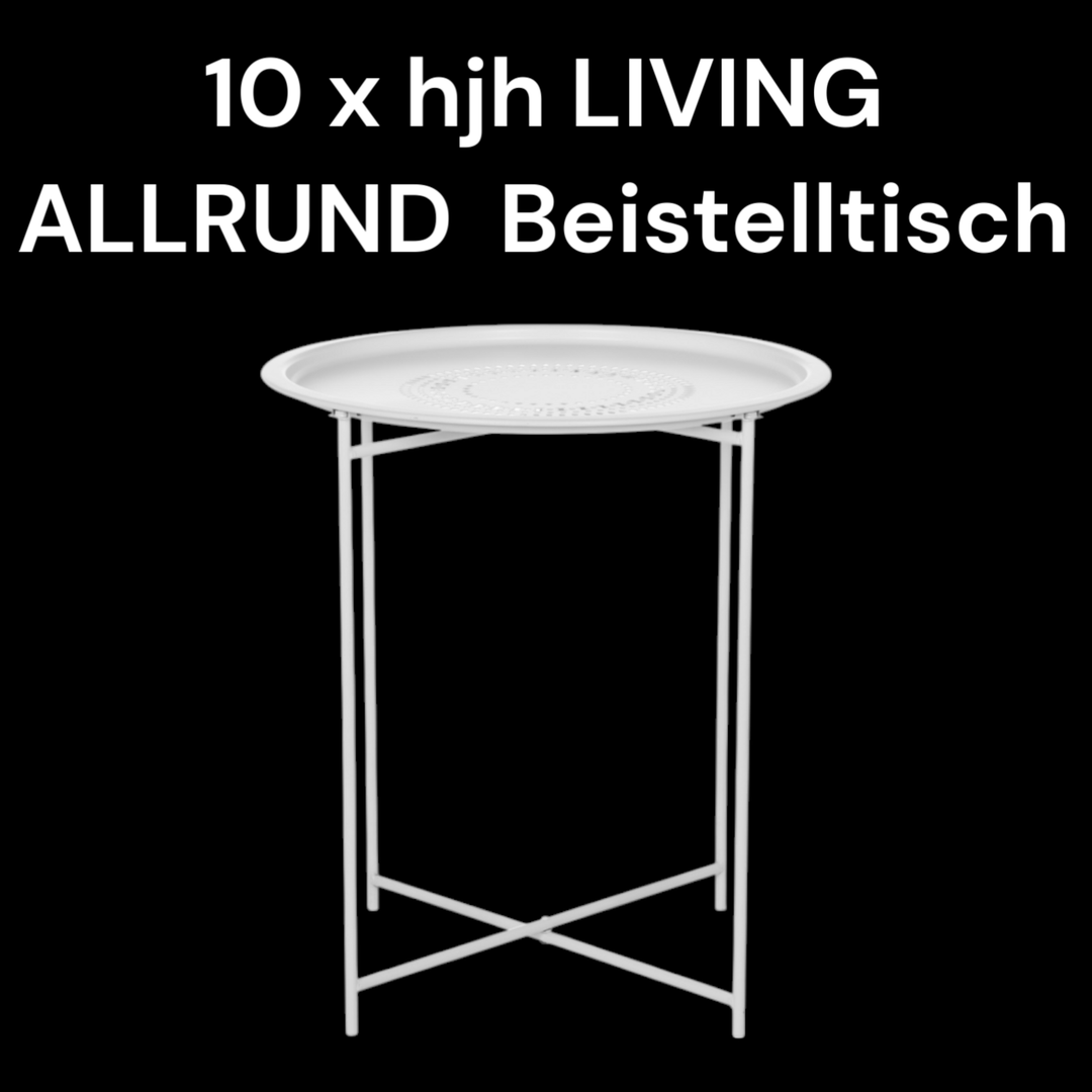 Sonderposten Hjh Living Allrund Beistelltisch Couchtisch Sofatisch 10 Stück B-Ware - 4064323037798