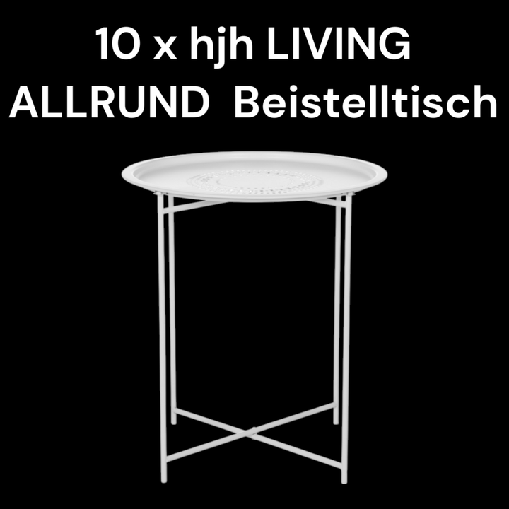 Sonderposten Hjh Living Allrund Beistelltisch Couchtisch Sofatisch 10 Stück B-Ware - 4064323037798