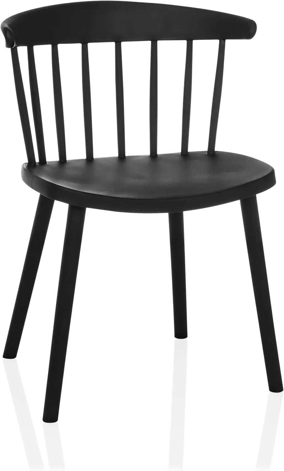 B-Ware Hjh Living Artifo Rib Esszimmerstuhl Stuhl Schwarz 2 Stück - 4064323107651