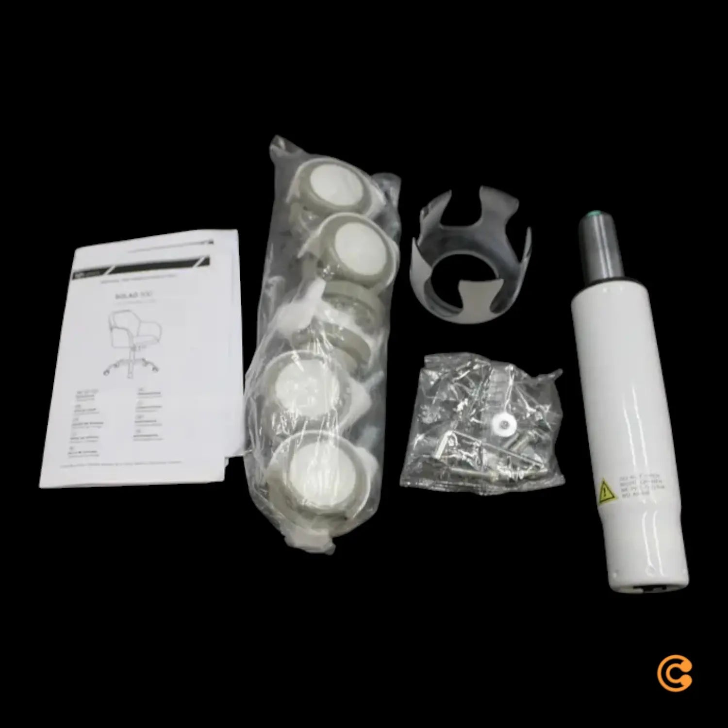 B-Ware Hjh Living Bürostuhl Drehstuhl Home Office Beige Bouclé Stoff Höhenverstellbar - 4064323038894