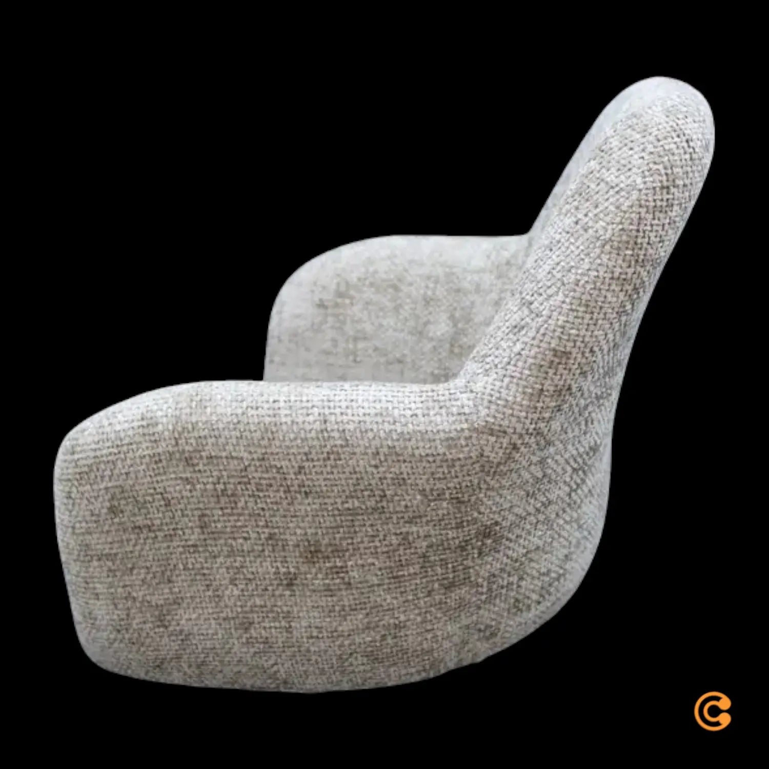 B-Ware Hjh Living Bürostuhl Drehstuhl Home Office Beige Bouclé Stoff Höhenverstellbar - 4064323038894