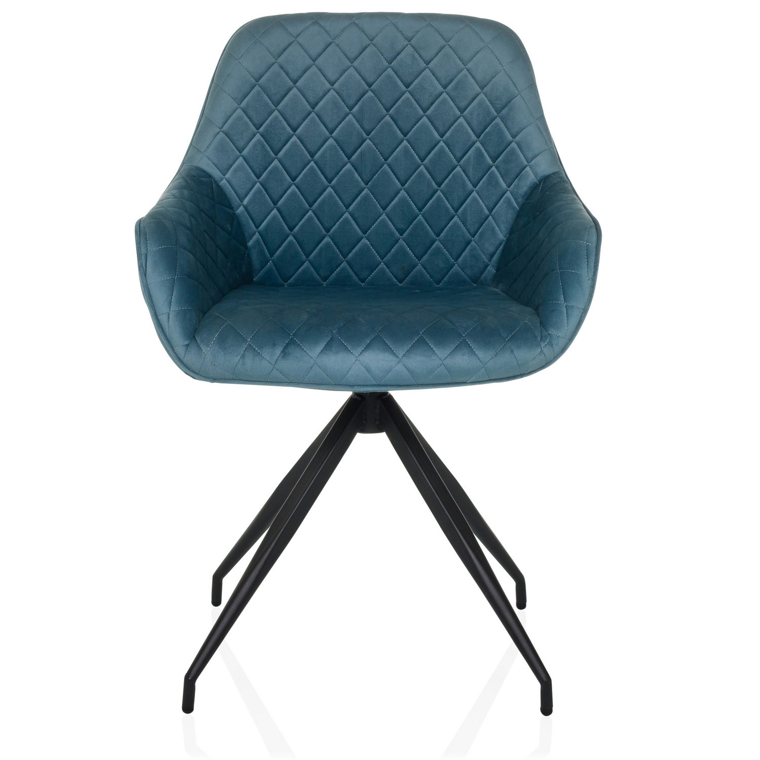 B-Ware Hjh Living Elverum Dining Stuhl Schalenstuhl Esszimmerstuhl Samt Blaugrau