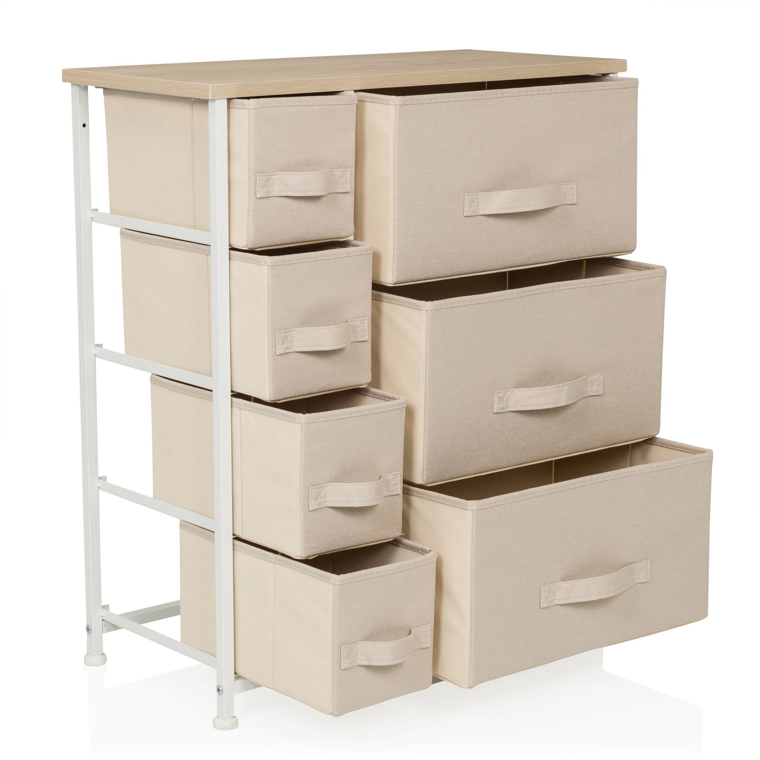 B-Ware Hjh Living Foldress B   Kommode Sidebaord Schubladenkommode Möbel Schrank Beige - 4064323106227