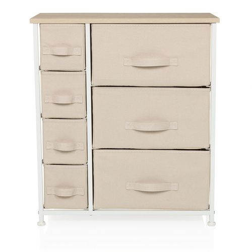 B-Ware Hjh Living Foldress B   Kommode Sidebaord Schubladenkommode Möbel Schrank Beige - 4064323106227