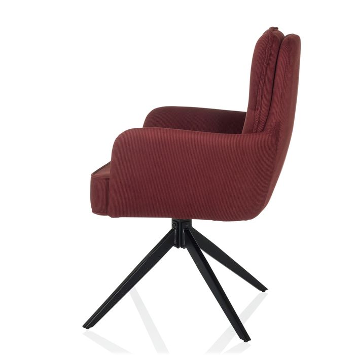 HJH LIVING Tarugo Stuhl Polsterstuhl Drehstuhl Computersessel Esszimmerstuhl Rot - 4064323106609