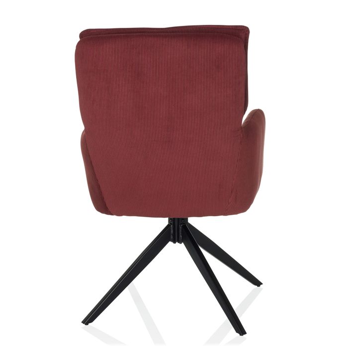 HJH LIVING Tarugo Stuhl Polsterstuhl Drehstuhl Computersessel Esszimmerstuhl Rot - 4064323106609