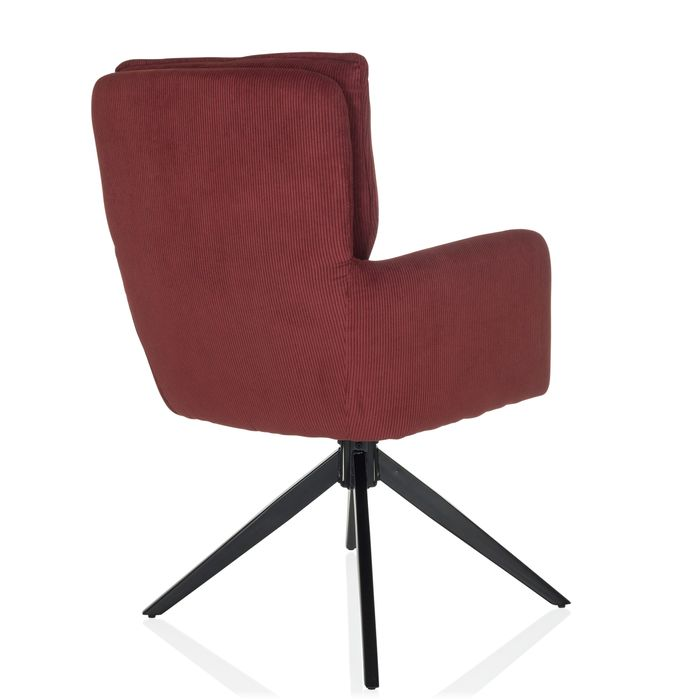 B-Ware Hjh Living Tarugo Stuhl Polsterstuhl Drehstuhl Esszimmerstuhl Rot Siehe Text - 4064323106609