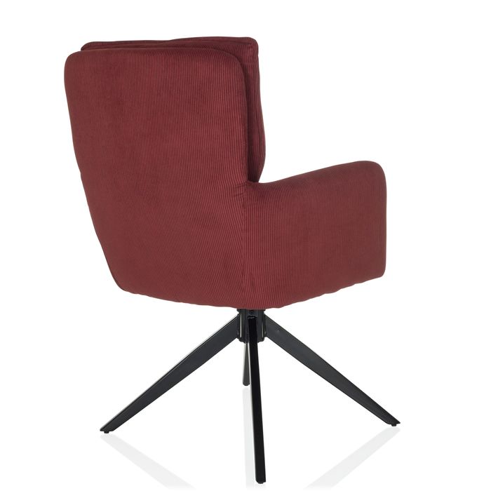 HJH LIVING Tarugo Stuhl Polsterstuhl Drehstuhl Computersessel Esszimmerstuhl Rot - 4064323106609