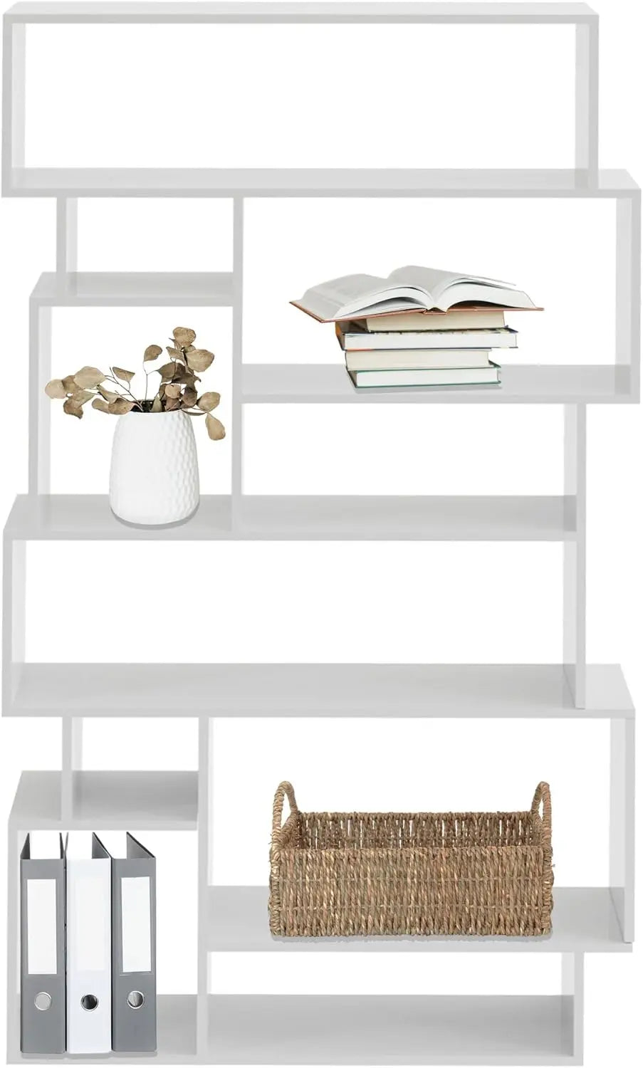 B-Ware Hjh Living Standregal Raumteiler Regal Kalag M Weiß Stauraum Wohnzimmer Büro - 4064323106463