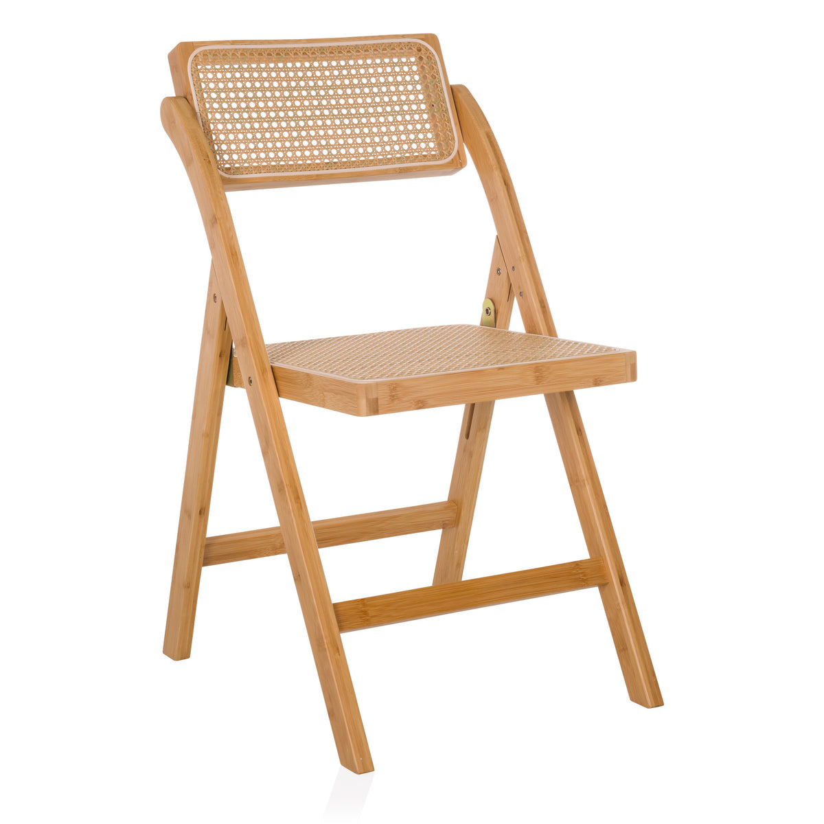 hjh LIVING Klappstuhl Stuhl Rattan Bambus braun TUDELA BAMBOO Sitzgelegenheit - 4064323038382