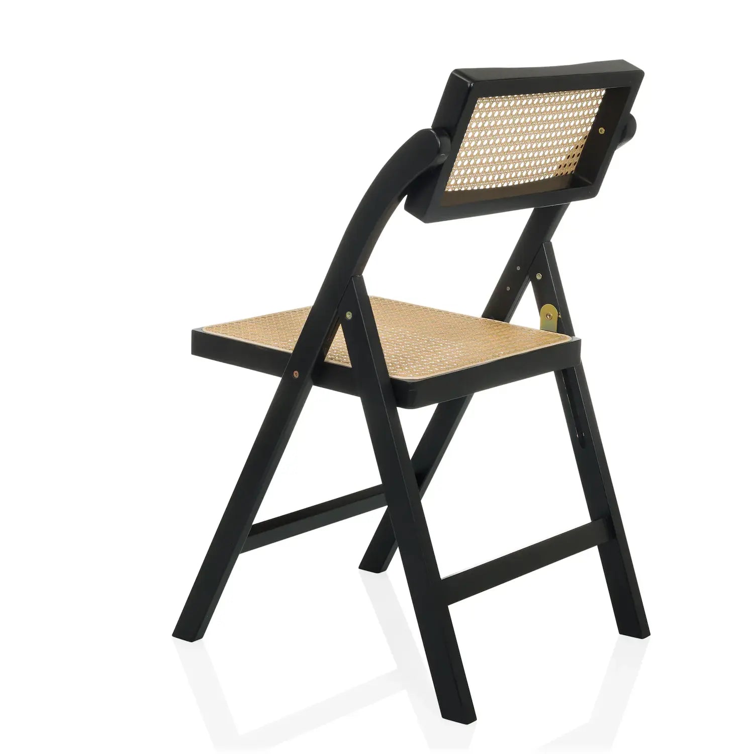 B-Ware Hjh Living Klappstuhl Stuhl Sitzmöbel Tudela  Bambus Rattan Schwarz Braun - 4064323107866