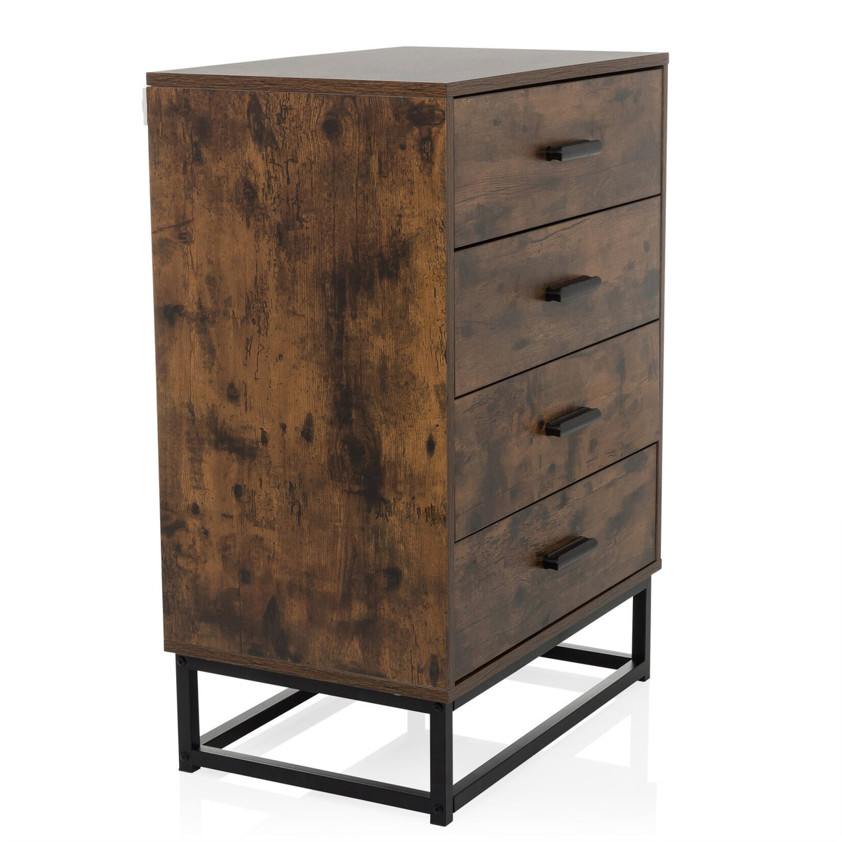 hjh LIVING Kommode Sideboard VINSTRA Braun Melaminharzbeschichtete Spanplatte - 4064323045304
