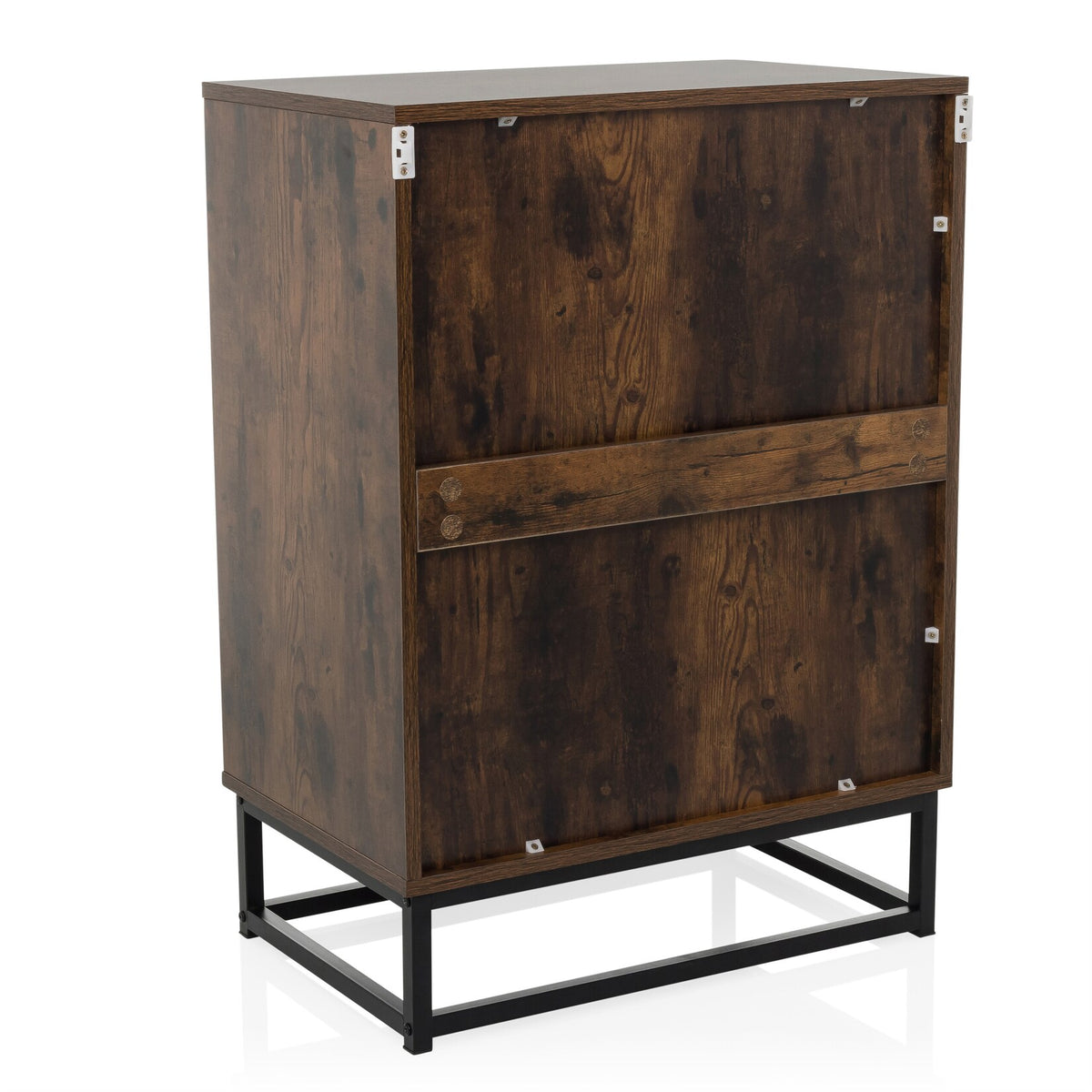 hjh LIVING Kommode Sideboard VINSTRA Braun Melaminharzbeschichtete Spanplatte - 4064323045304