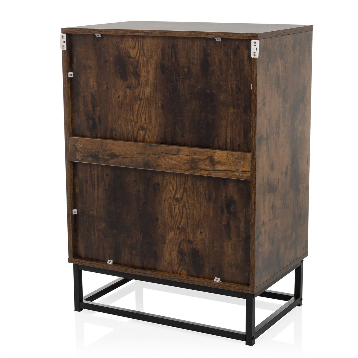 hjh LIVING Kommode Sideboard VINSTRA Braun Melaminharzbeschichtete Spanplatte - 4064323045304