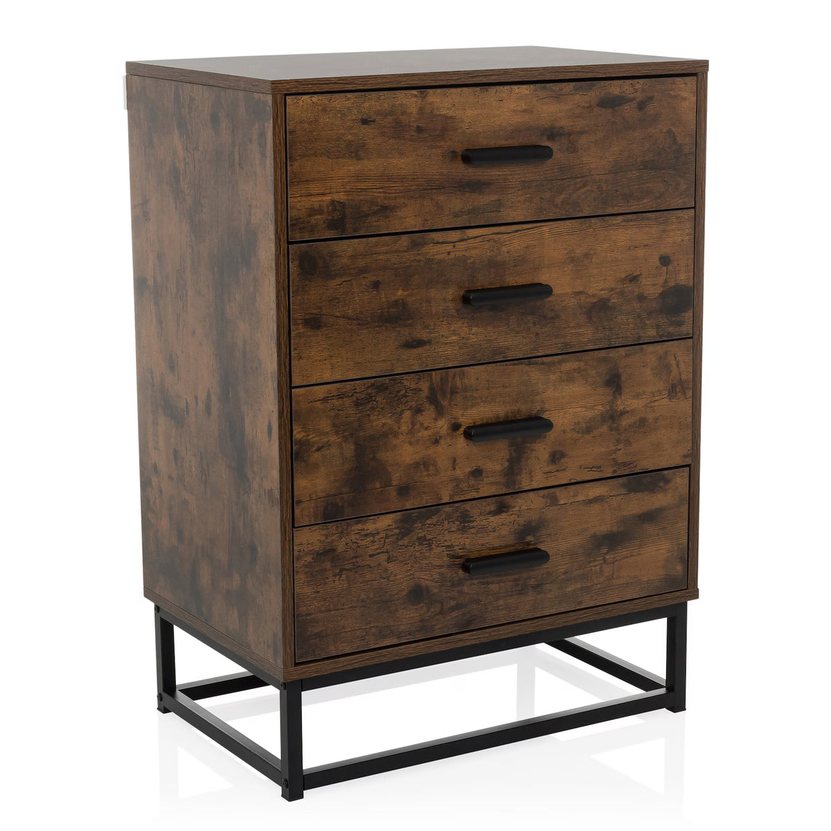 hjh LIVING Kommode Sideboard VINSTRA Braun Melaminharzbeschichtete Spanplatte - 4064323045304