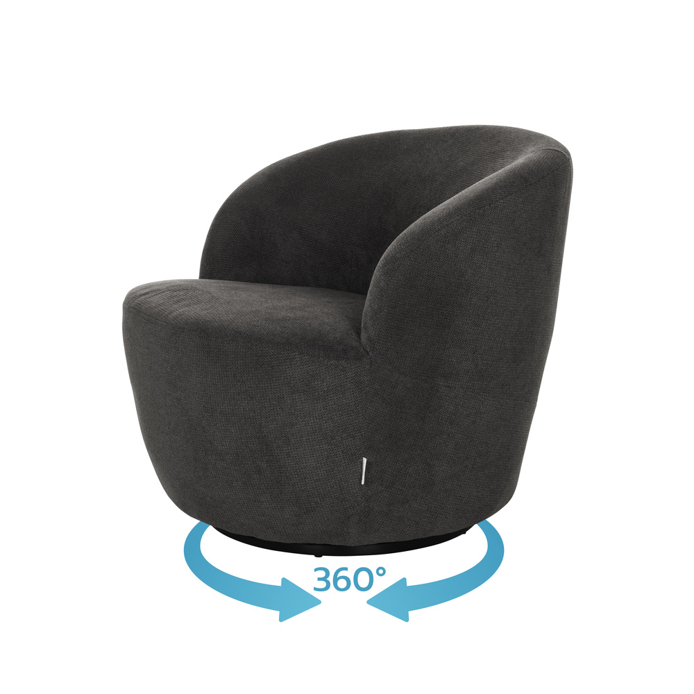 B-Ware Hjh Living Loungesessel Relaxsessel Bramwich Stoff Grau Sessel Möbel Stuhl865 - 4064323037286