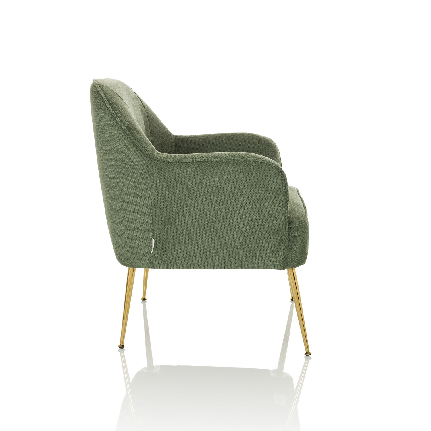 B-Ware Hjh Living Loungesessel Relaxsessel Thassos Sessel Esszimmerstuhl Stoff Grün - 4064323037293